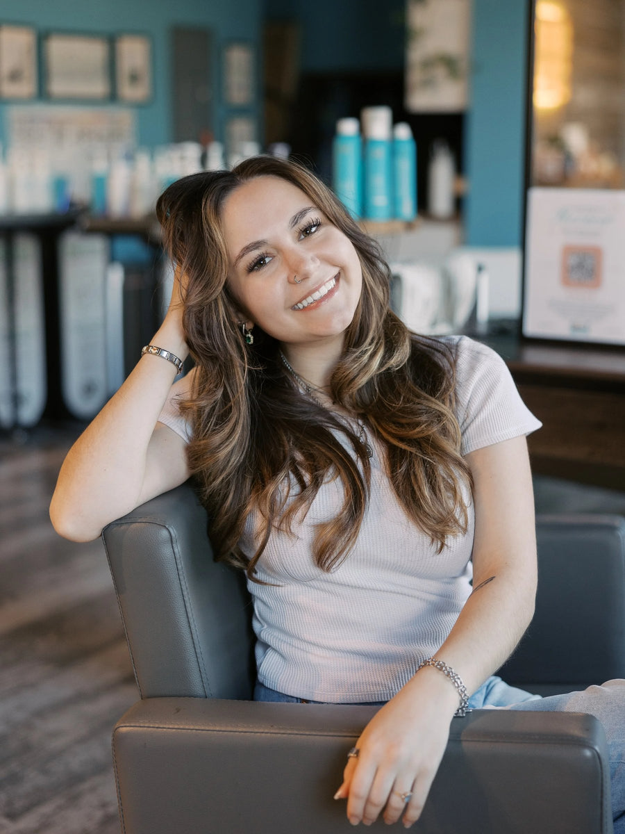Anna, hair stylist at SALT Salon + Spa in Antioch, IL